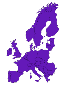 Einteilung von Deutschland in sieben Dienstleistungsregionen