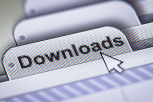 Registerkarte Downloads mit Cursor, Symbol für kostenlose QM-Formulare und Dokumente zum Herunterladen bei RULA Quality.