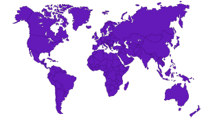 Karte der Bundesrepublik Deutschland, eingeteilt in 7 Regionen für unsere Dienstleistungen.